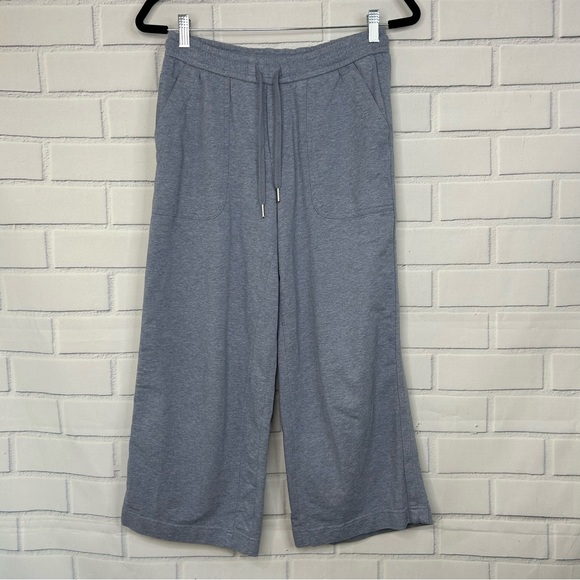 Athleta Farallon Heathered Wide Crop Pants size 2 - Picture 4 of 8